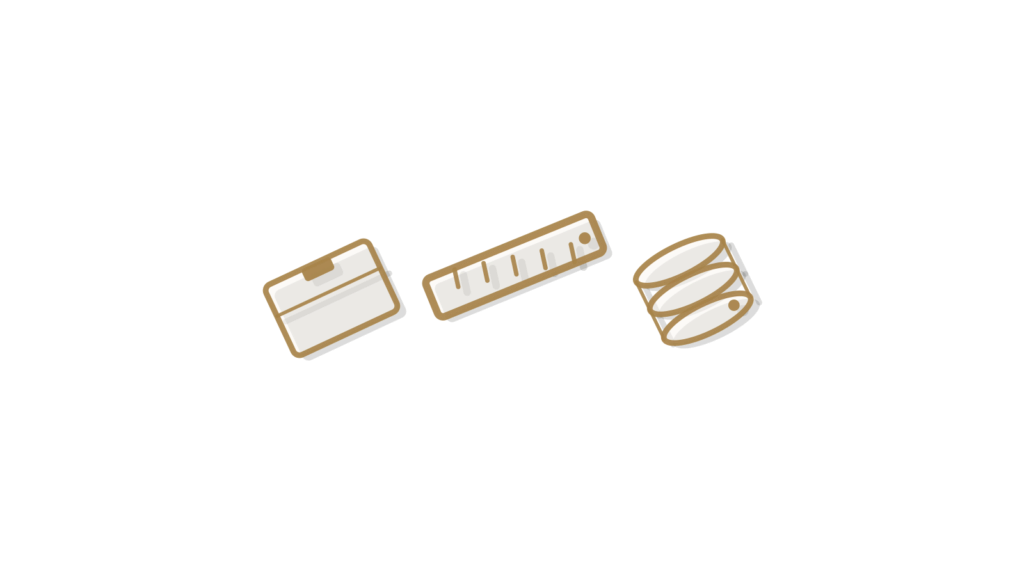 Ruler measuring a box beside a database cylinder, showing ongoing checks against your codebase.