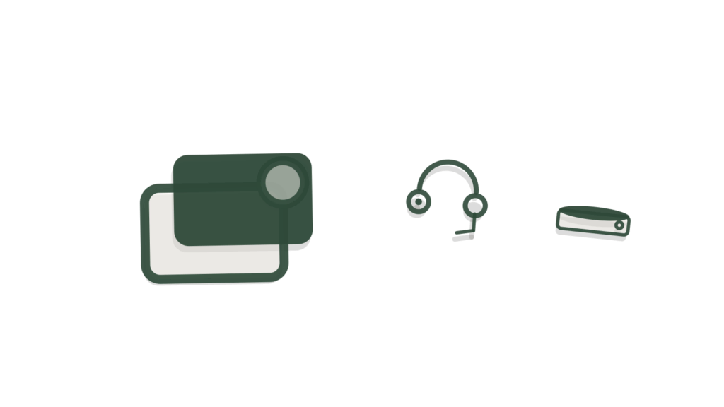 A checklist card, box container and tray of tokens seen from above, standing for matching by target account.