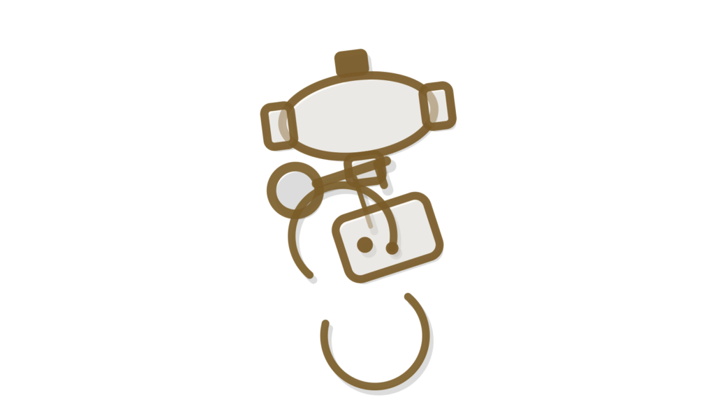 Concentric brass rings and a key tag above curved arrows, showing a buyer's search narrowed over time.