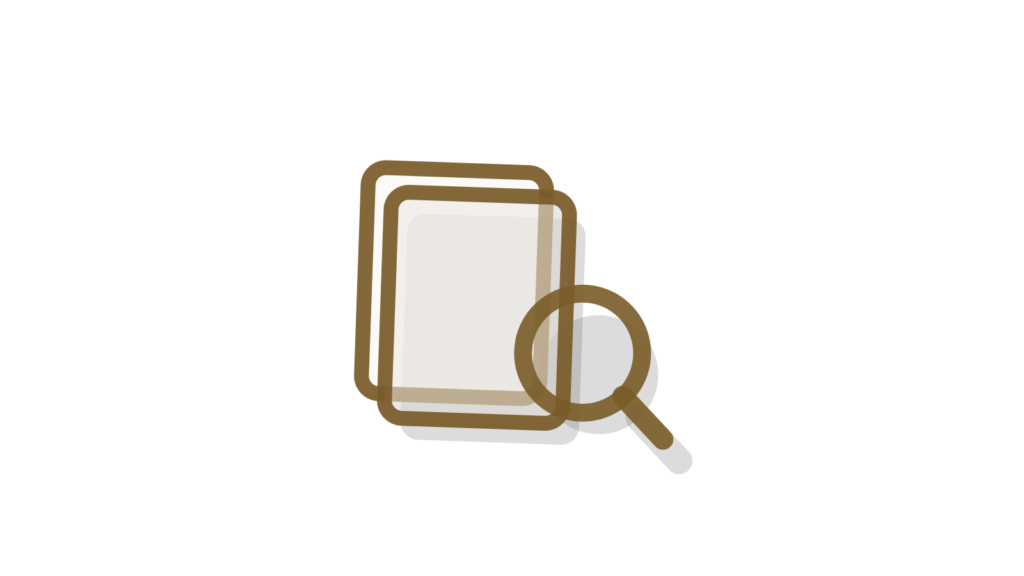 A brass plumb bob beside a rolled plan and a set square, showing the current document found before work starts.