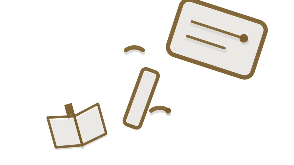A brass caliper across an open tabbed binder beside index cards, showing specs and procedures checked in one place.