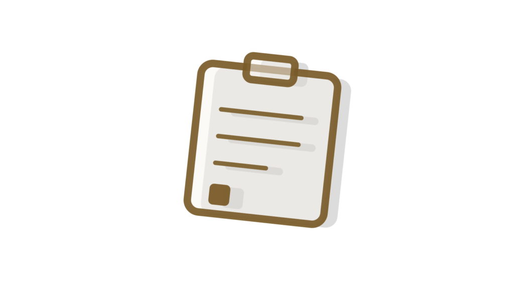 Clipboard with a brass clip casting a long shadow, showing contract renewal dates tracked and flagged.