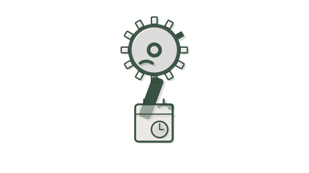 A brass spanner, a key fob and a green job tag on a workbench, showing a service complaint routed with vehicle context.