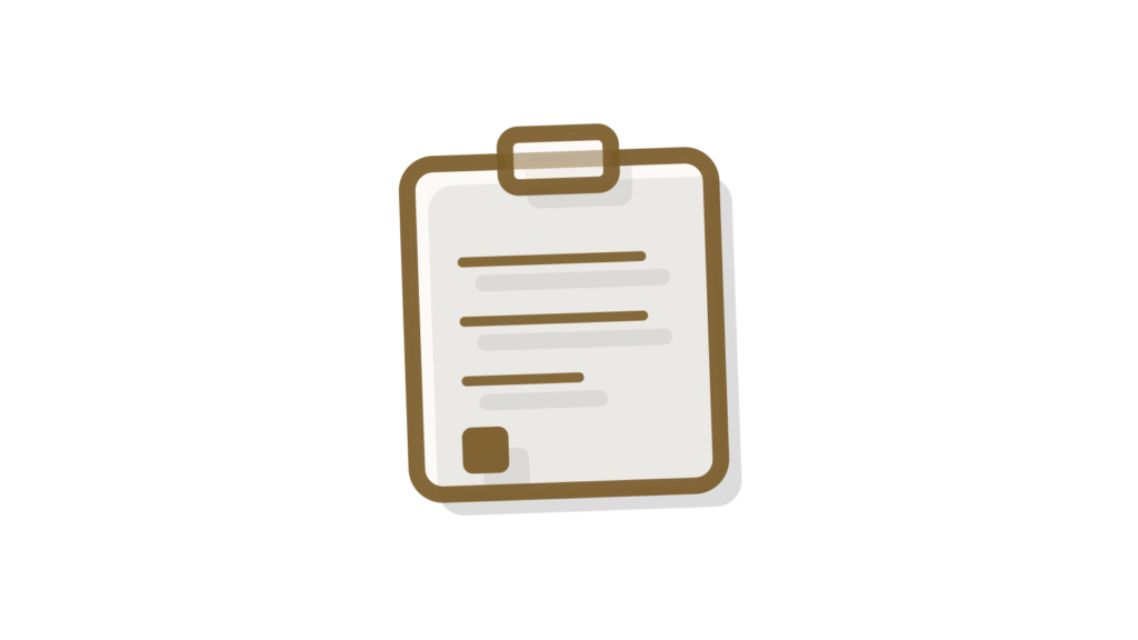 Paper speech bubbles with a brass gauge laid across and a green tag tied on, showing conversations turned into a health tag.