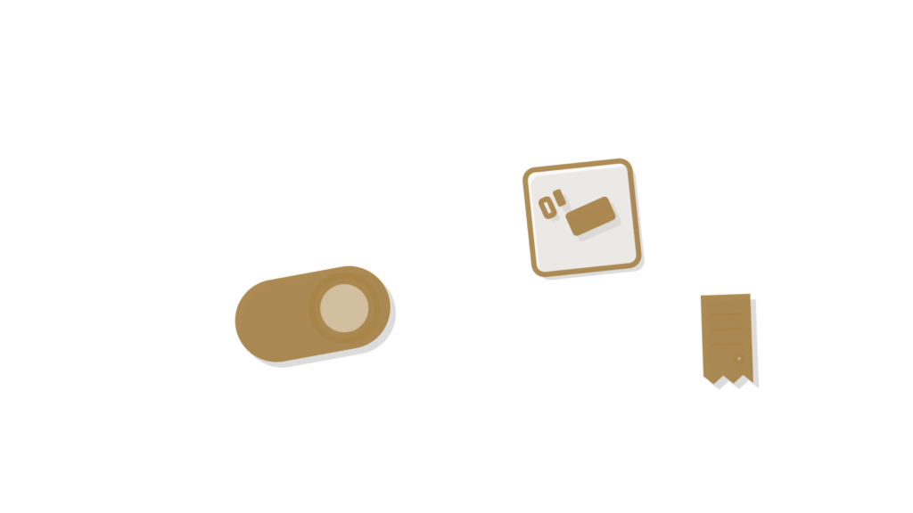 A filing drawer with a brass gauge on its front and a green flag on one card, showing an account flagged for its owner.