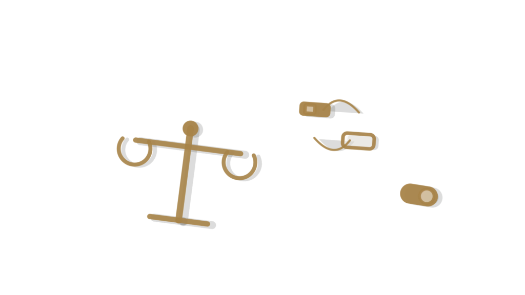 Envelopes fanned into ribboned groups beside brass interlocking gears, showing segmented emails synced with the platform.