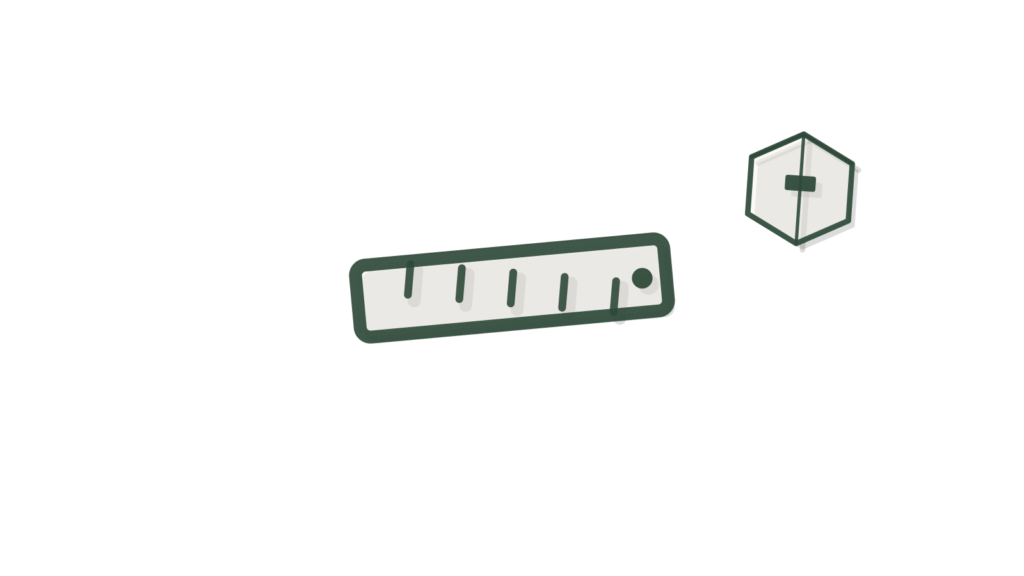 A container model with a stopwatch and briefing card, showing shipments, delays and exceptions summarized for leaders.