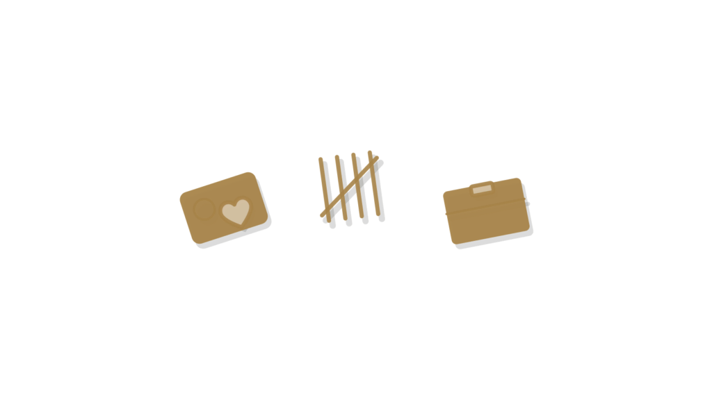 An id card in a brass stand before a contact rolodex and a forward arrow, showing silent candidates and clients re-engaged.