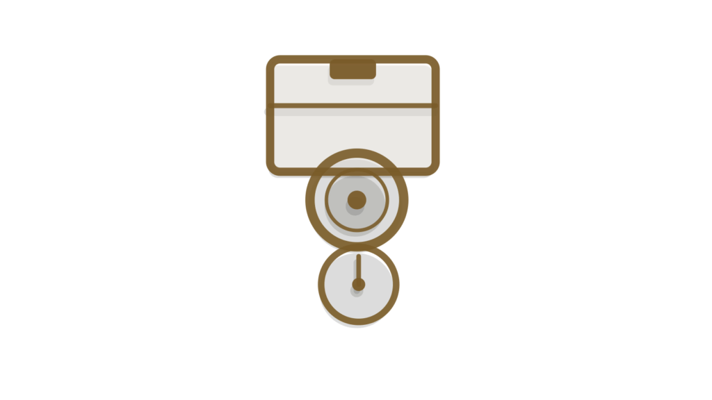 Box sliced open to reveal a brass coin and a small dial, standing for every request routed through one layer.