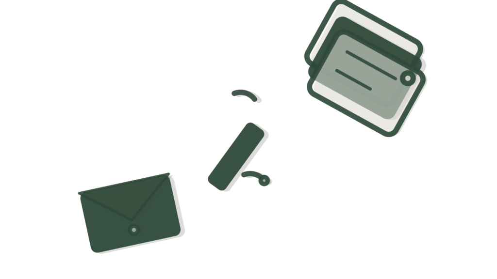 A wrench across a folded site plan with a brass ruler, standing for supplier invoices coded to the right job.