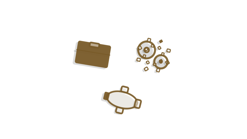 File dividers in a brass tray with one card clipped forward and a dial beside it, showing a lead scored inside the CRM.