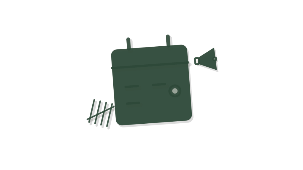 A calendar page, small megaphone and tally counters layered together, showing signals combined into one report.