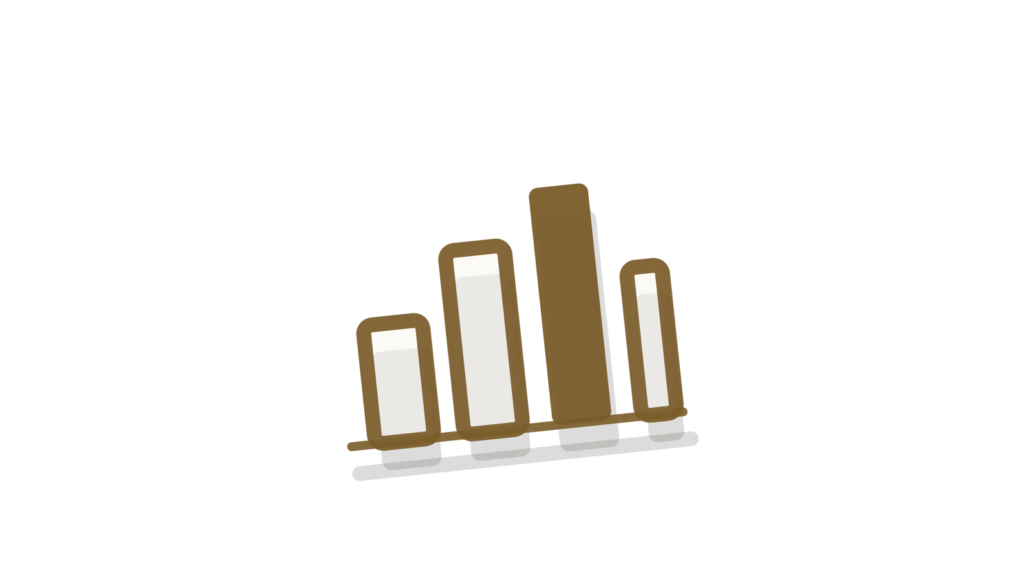 Cards in a brass holder linked by green thread to a wooden token, showing HubSpot contacts traced through to deals.