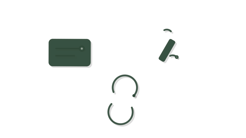 Two model cars with brass tags and a green spanner, showing rival vehicle and service prices set side by side.