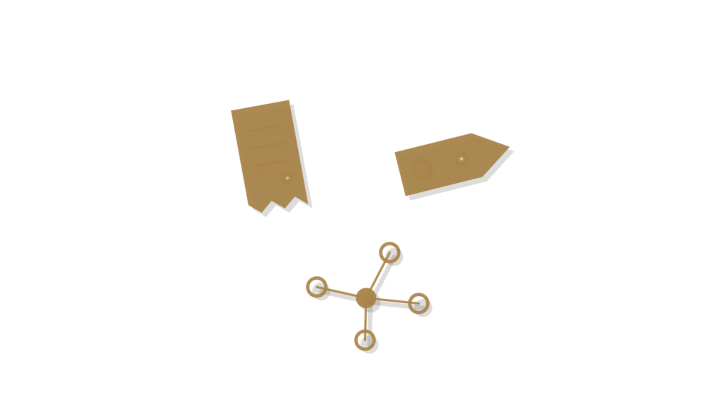 Three brass room keys on a key board, one swinging forward, showing room rates compared across hotels and booking sites.