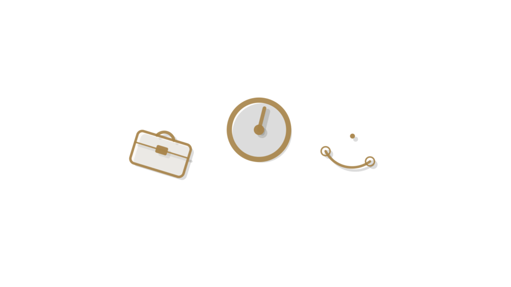 A brass ring with beads along it and one bead set on a folded note, showing a finished cycle summarized for the client.