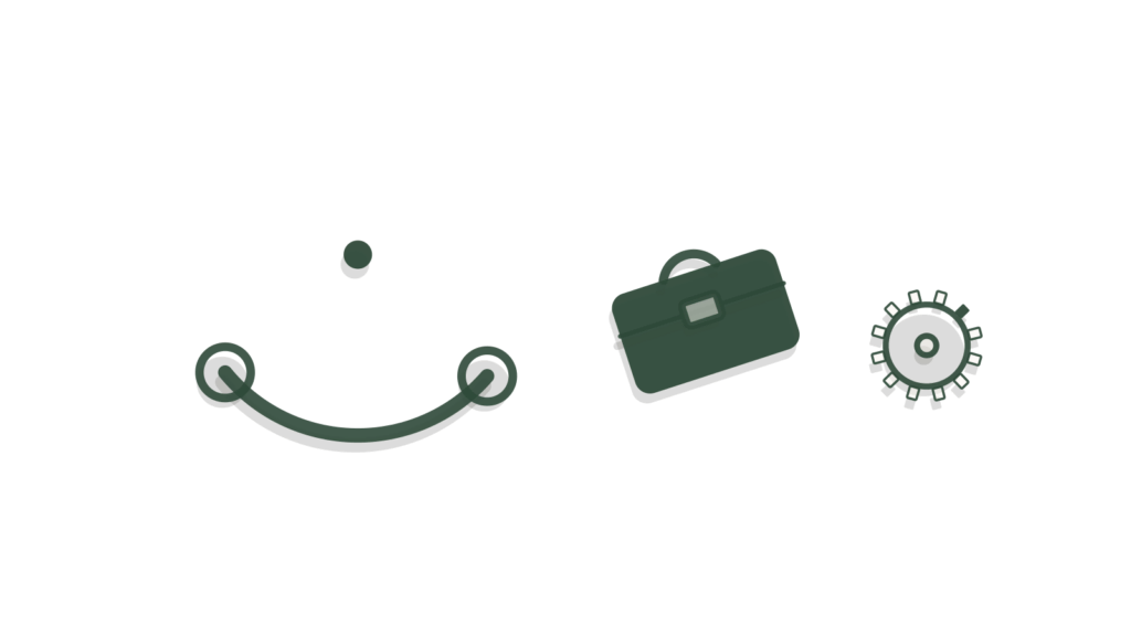 Brass bridge arc, briefcase and small gear arranged overhead, showing internal engagement status tracked.