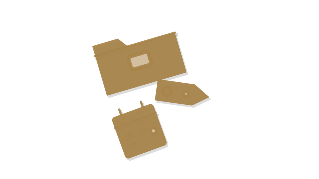 A blank folded map with a brass compass and a green-strung luggage tag, showing traveler reviews answered after the trip.