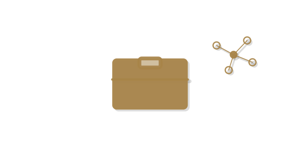 A clipboard beside two exchange trays under looping sync arrows, showing a draft passed to an agent to review.