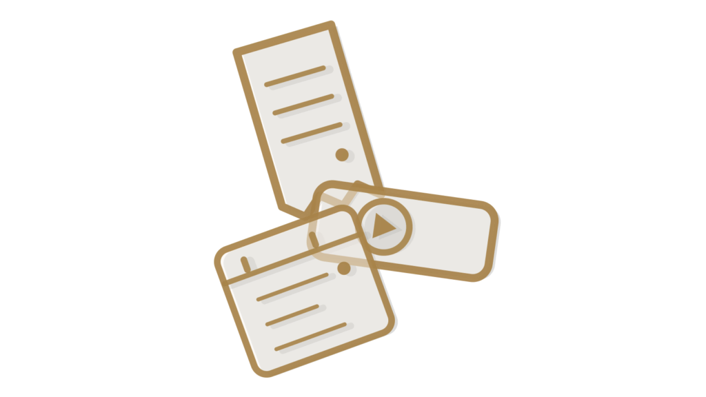 Receipt, calendar page and appointment card in an isometric arrangement, representing an outbound call that books a meeting.