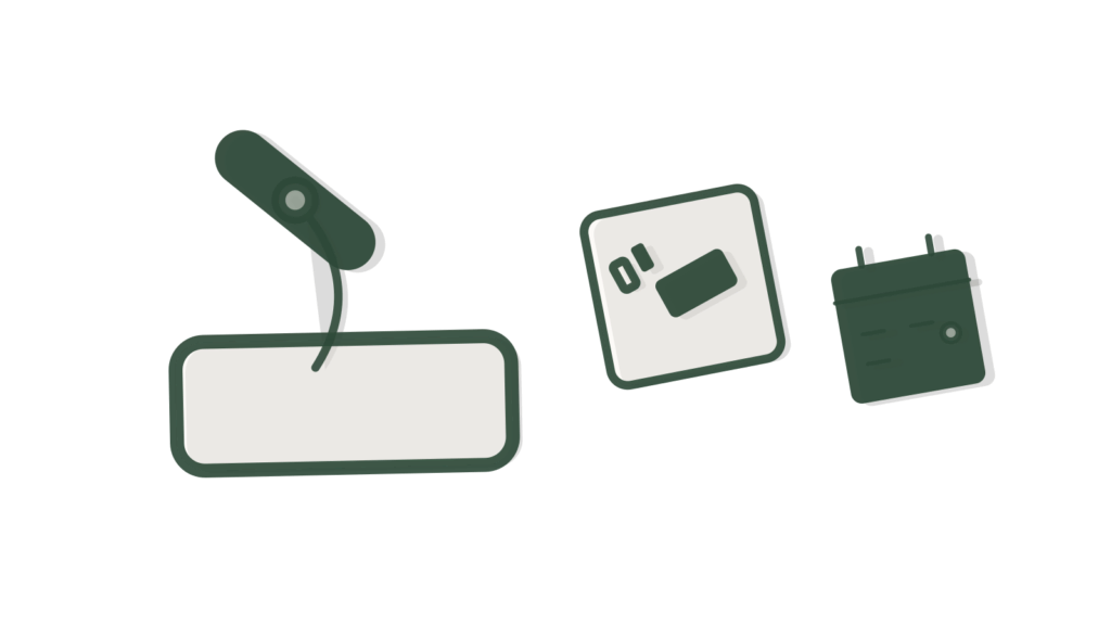 Index cards in three sizes pinned to cork, one tied to a handset, showing callers booked into chosen meeting types.