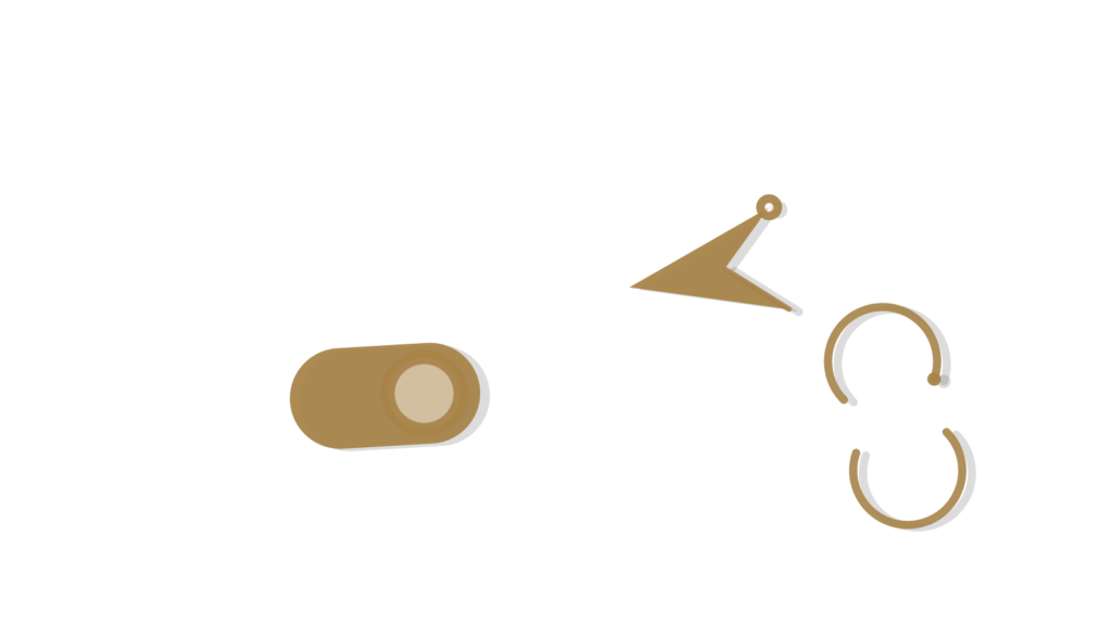 A toggle switch, open box and looping sync arrows, standing for a site that adapts by visitor segment.